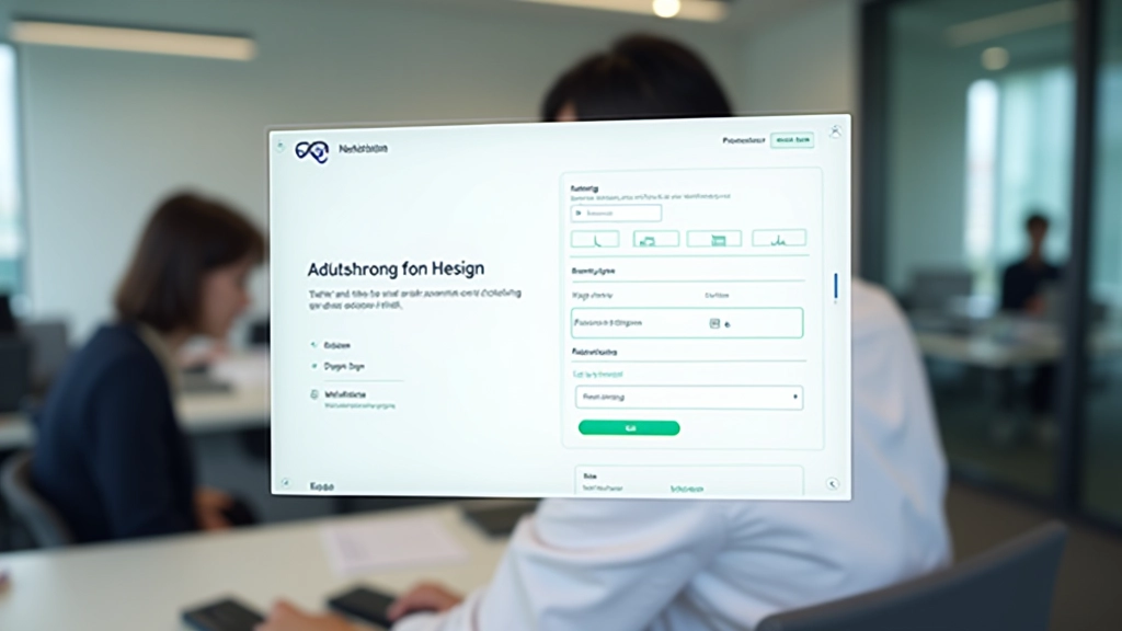 Banking website interface showing accessible navigation and form fields