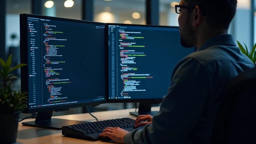 Code editor showing semantic HTML structure with proper button and form elements for keyboard accessibility