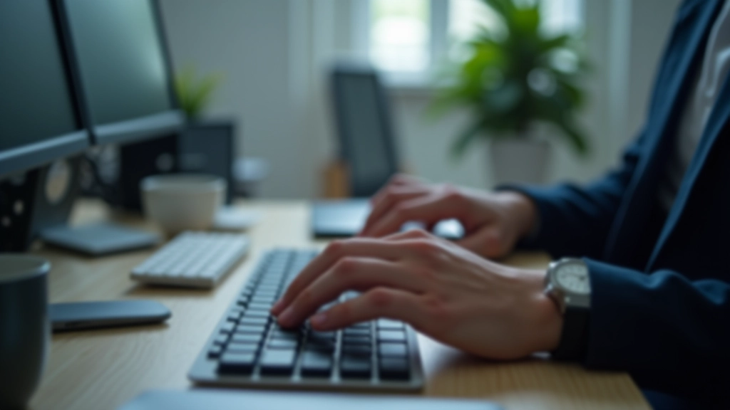 Close-up of computer keyboard showing navigation keys used by screen reader users